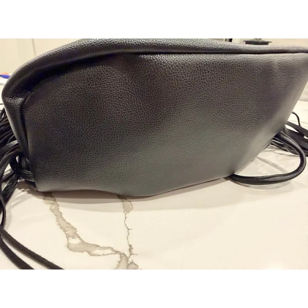 Victorias secret black leather fringe - Picture 8 of 8
